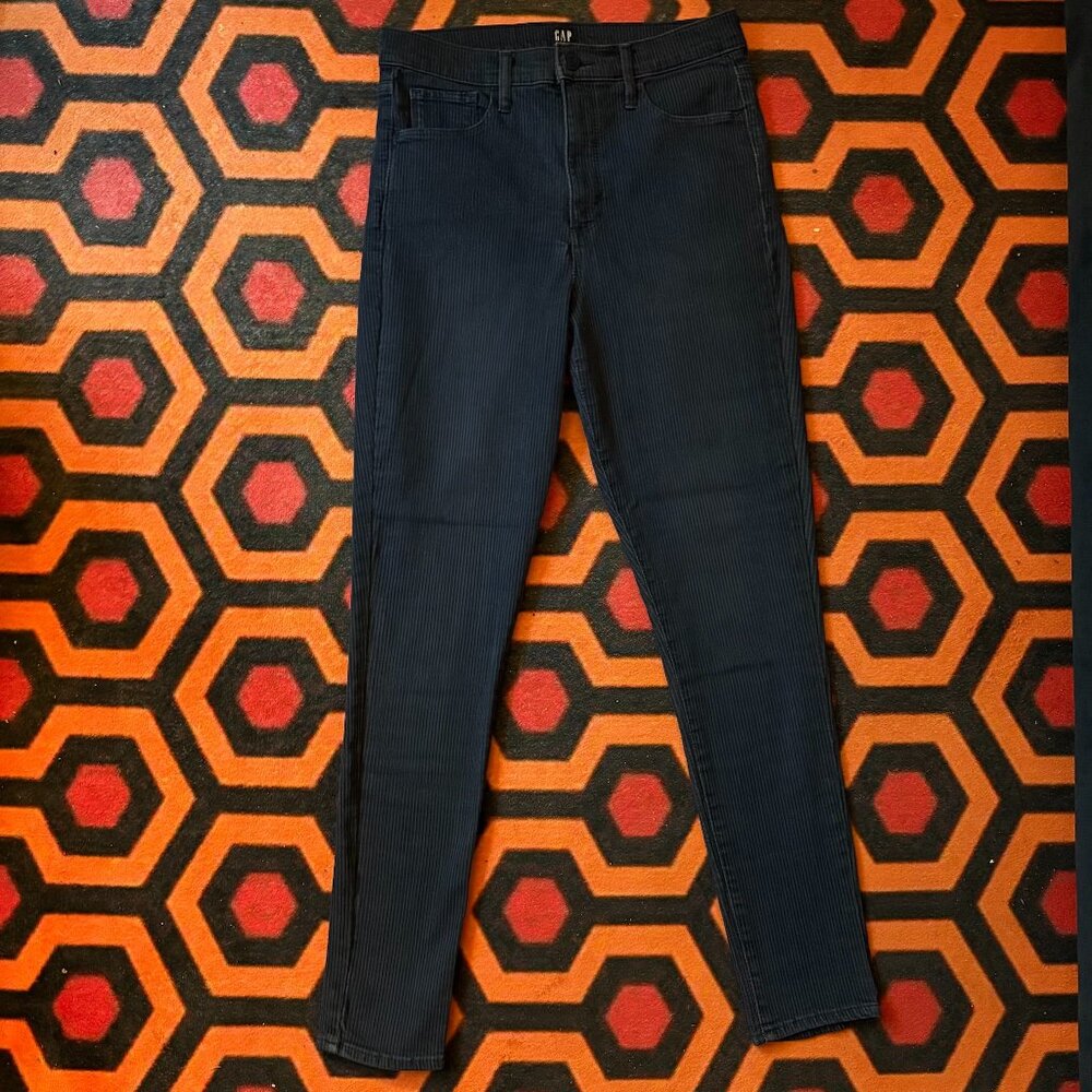 GAP Favorite Jegging - Blue Pinstripe - Size 6/28